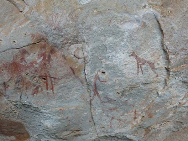 Höhlenmalerei der Bushmänner 