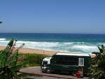 Meerblick aus dem Hotel - Drifters Dolphin Coast Inn