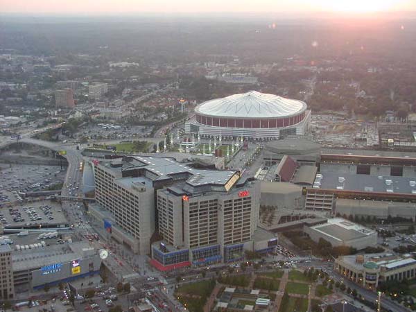 Das CNN Center und die Phillips Arena - Atlanta